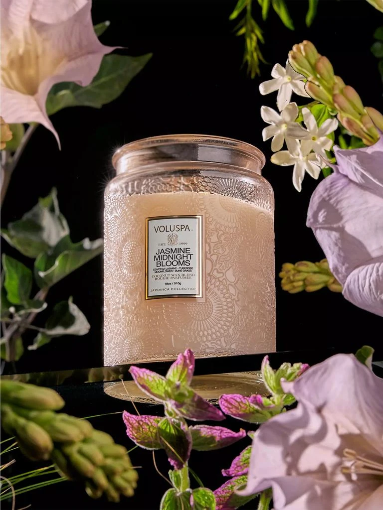 Voluspa Japonica Jasmine Midnight Blooms Lux Candle 3