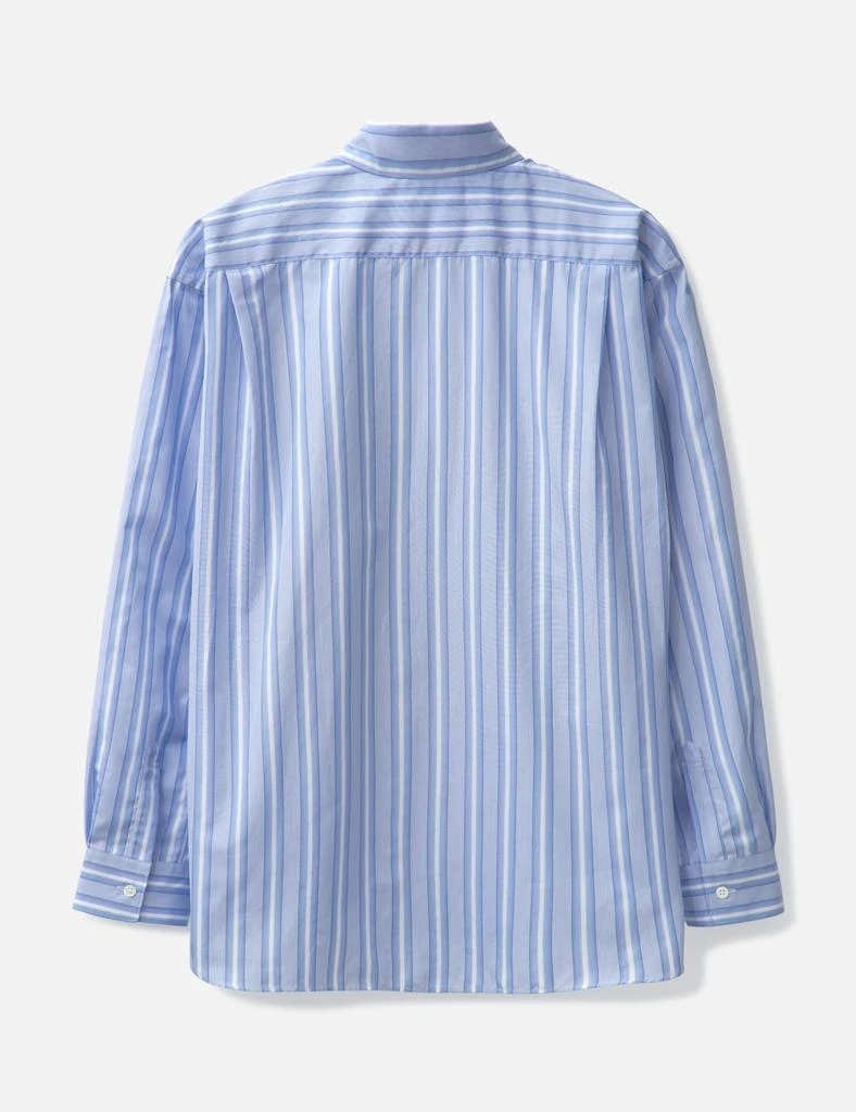 CDG SHIRT "Strong Will" Striped Long Sleeve Shirt 2