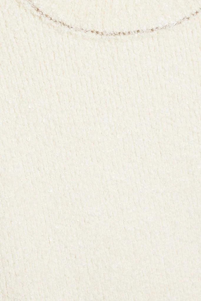 SIMKHAI Sabina cutout bouclé-knit cotton-blend sweater 4