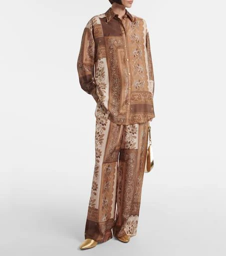 Zimmermann Lucky bandana silk satin shirt 2