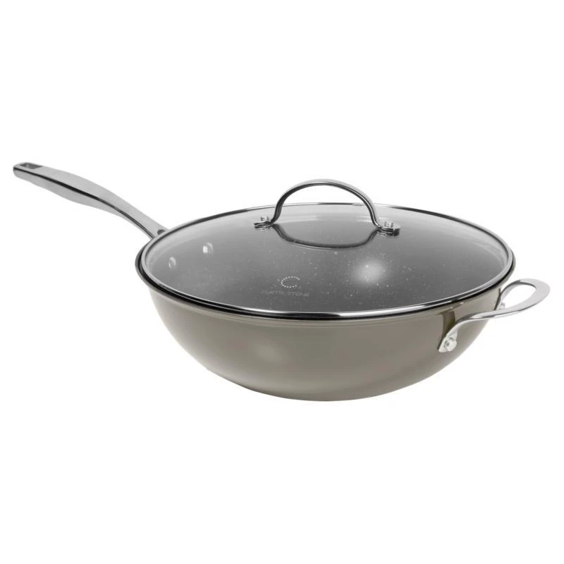 Curtis Stone Dura-Pan+ 11" Wok with Lid Refurbished 4