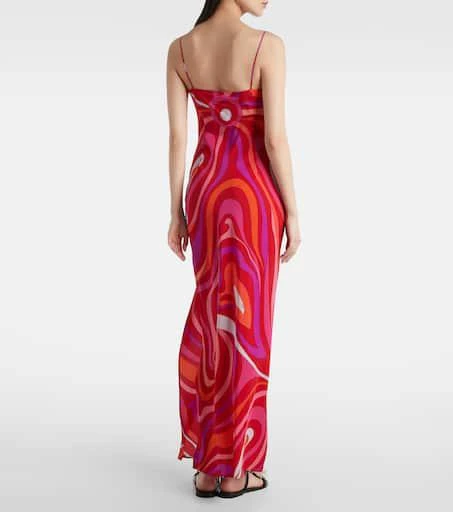 Pucci Marmo silk slip dress 3
