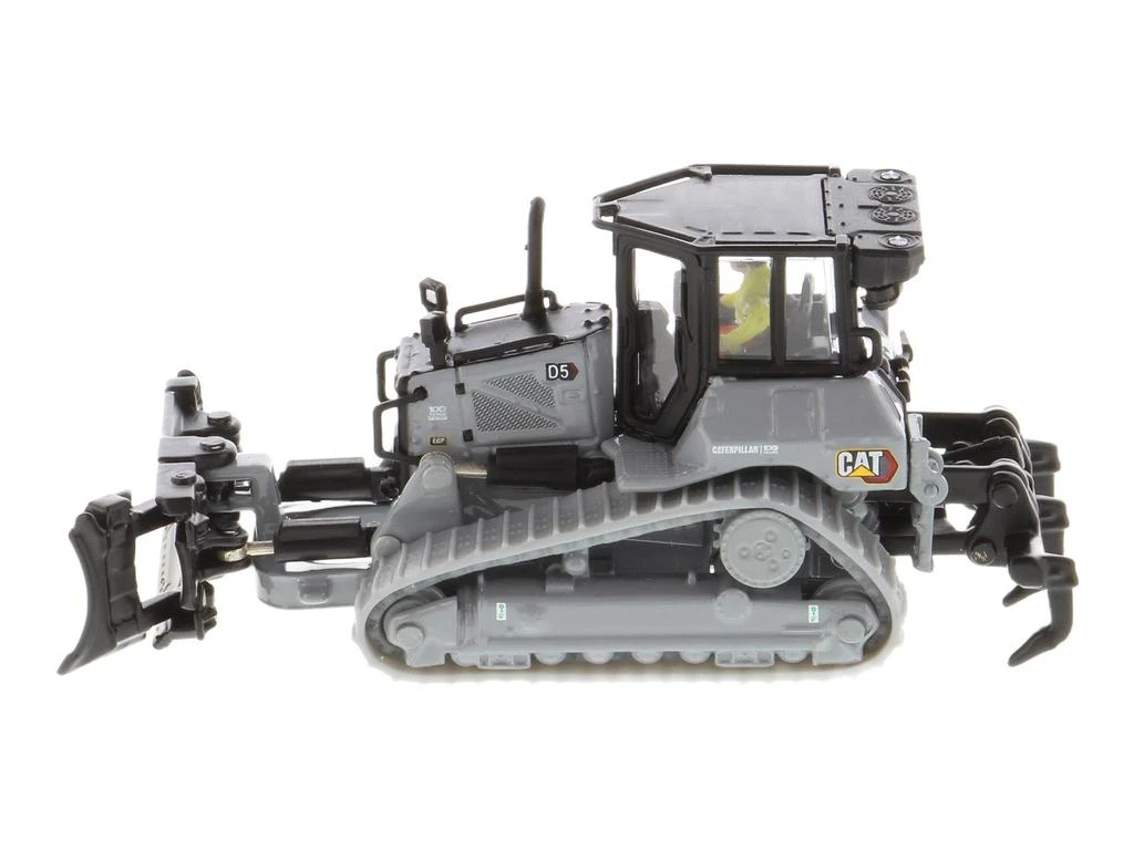 Diecast Masters CAT D5 Track-Type Dozer Centennial Gray with Operator High Line Series 1/87 HO Diecast Model by 2