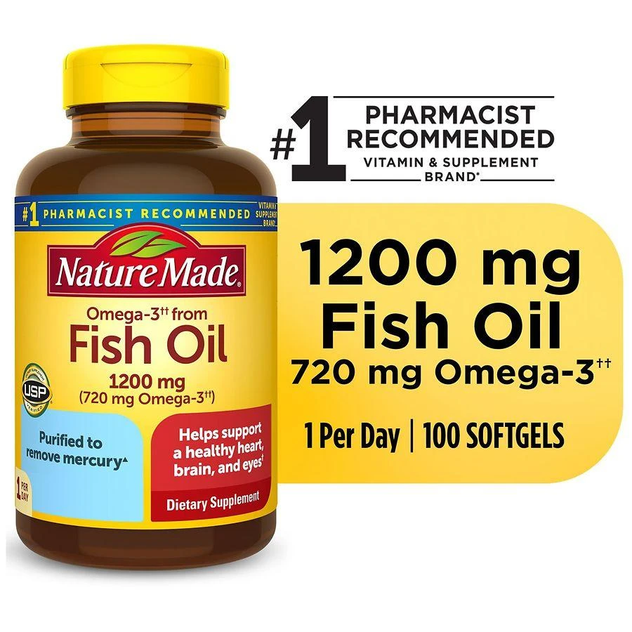 Nature Made Fish Oil 1200 mg Softgels 8