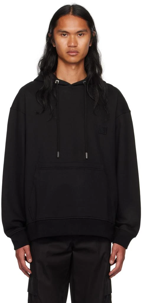 WOOYOUNGMI Black Crown Back Hoodie 1