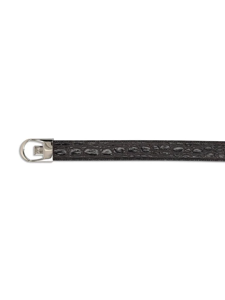 Yves Saint Laurent Saint Laurent Logo Engraved Reversible Belt 2