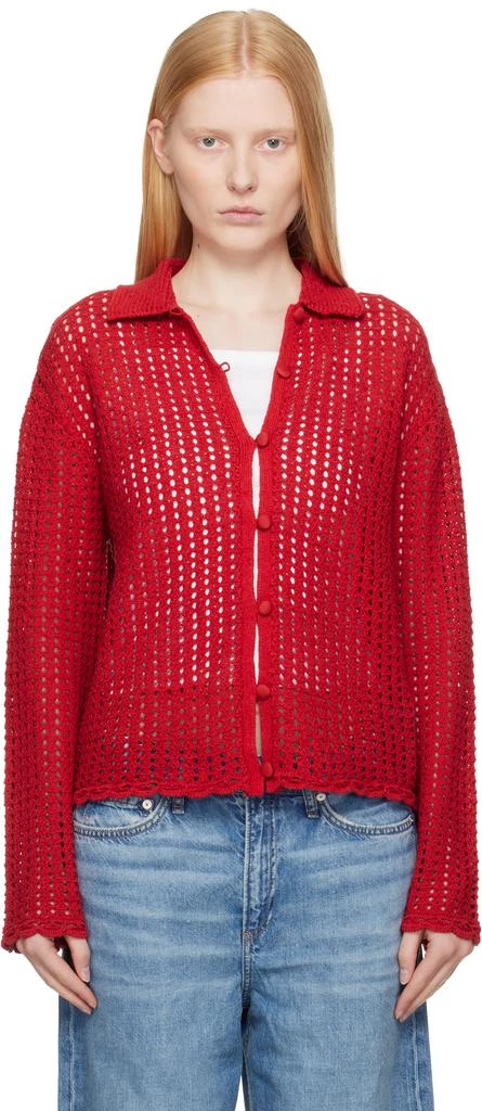 Rag & Bone Red Khloe Cardigan