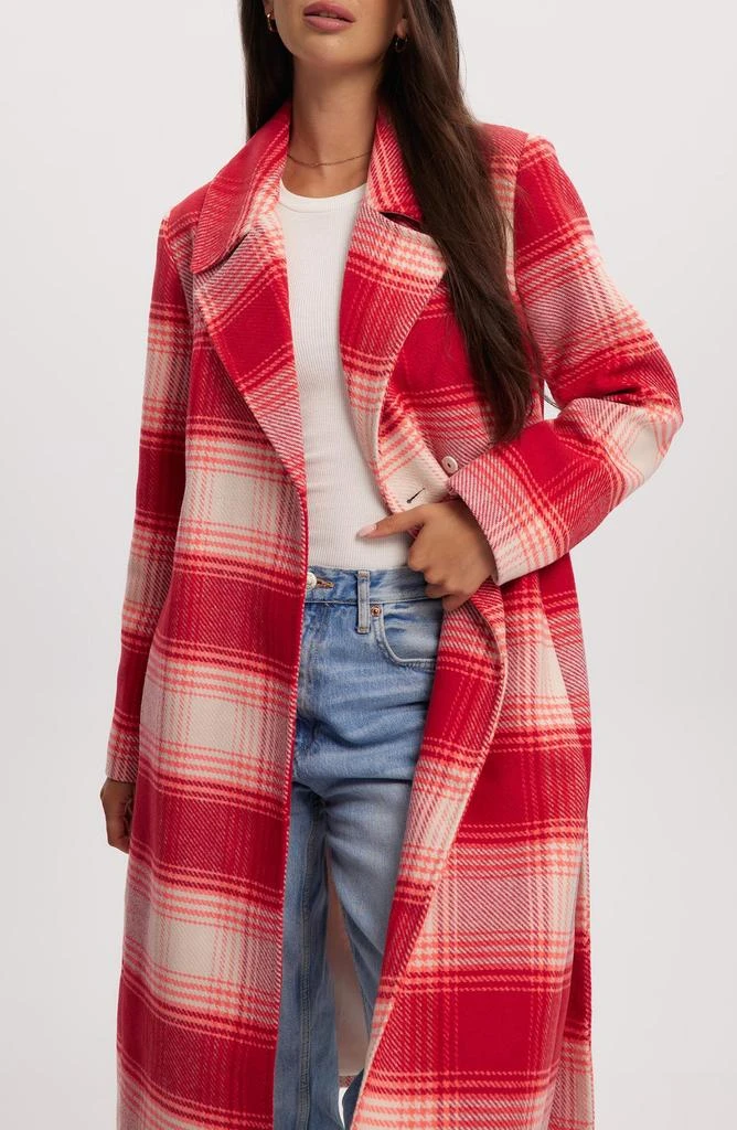 NOIZE Katja Vegan Wool Plaid Coat 3