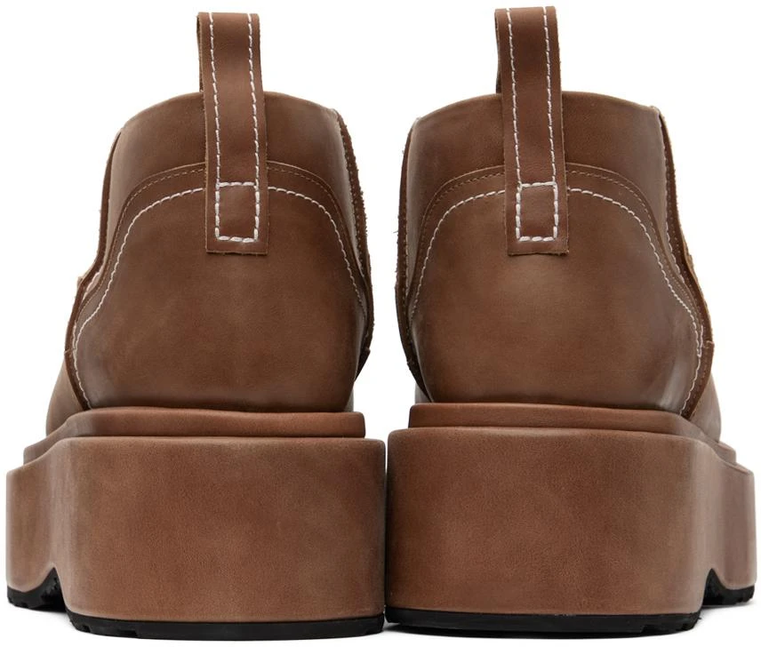 We11done Brown Pull-Loop Boots 2