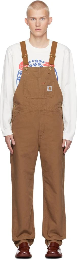 Carhartt WIP Brown Bib Overalls 1