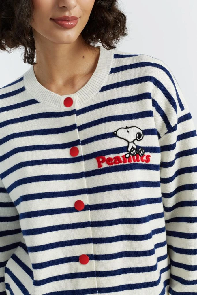 Chinti 
Parker Cream Merino Snoopy Milano Cardigan 1