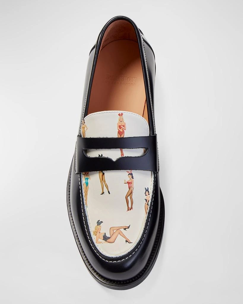 DUKE + DEXTER x Playboy Men's Wilde Sketch II Penny Loafers 4