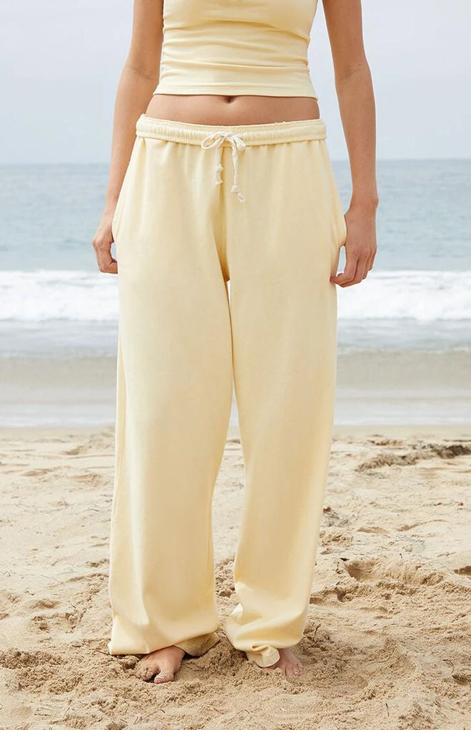 John Galt Yellow Anastasia Tie Baggy Sweatpants 2