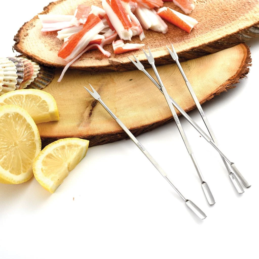 Norpro Stainless Steel Seafood Forks/Lobster Picks, Set of 4 5