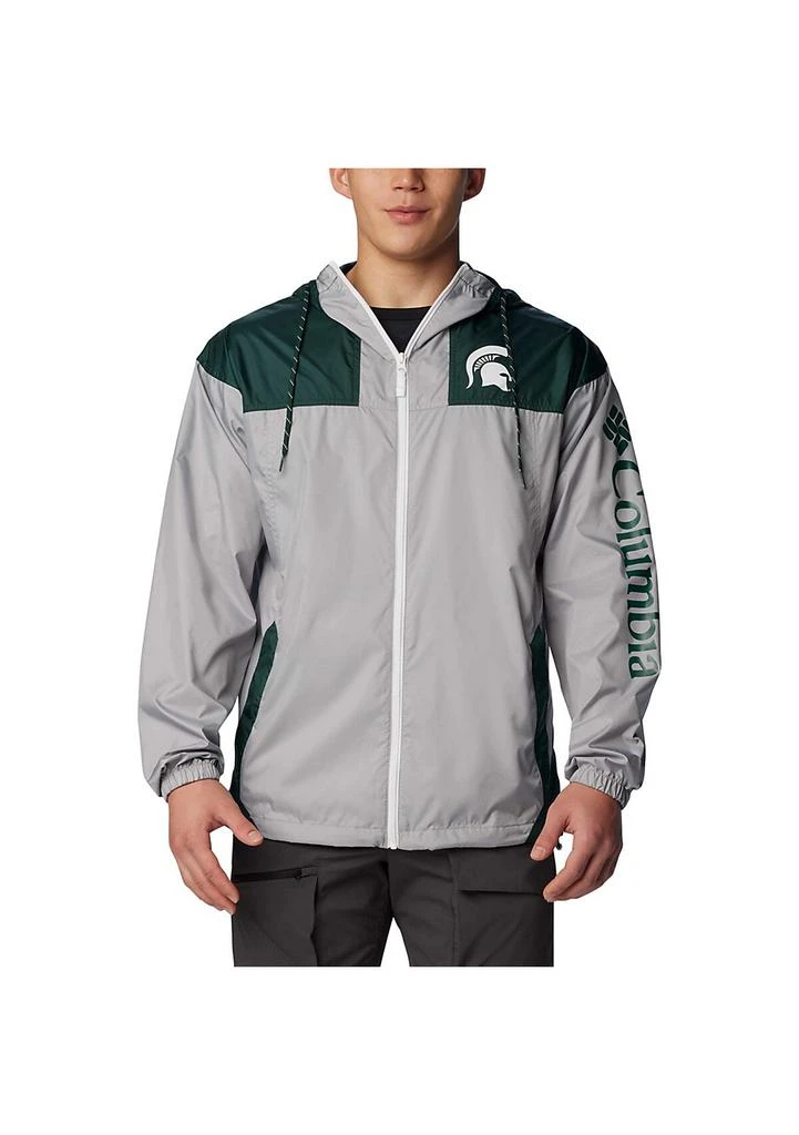 Columbia NCAA Michigan State Spartans Flash Challenger Omni-Shade Full-Zip Windbreaker Hoodie Jacket