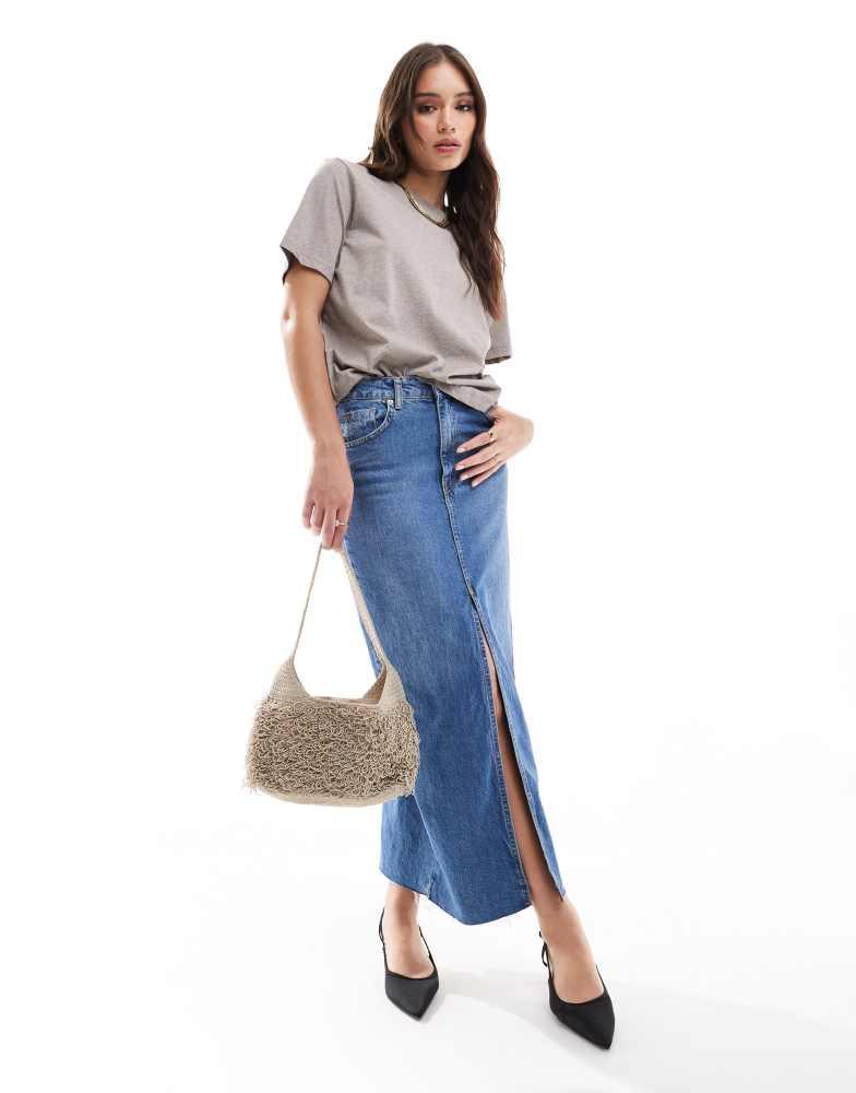 & Other Stories & Other Stories relaxed short sleeve t-shirt in mole