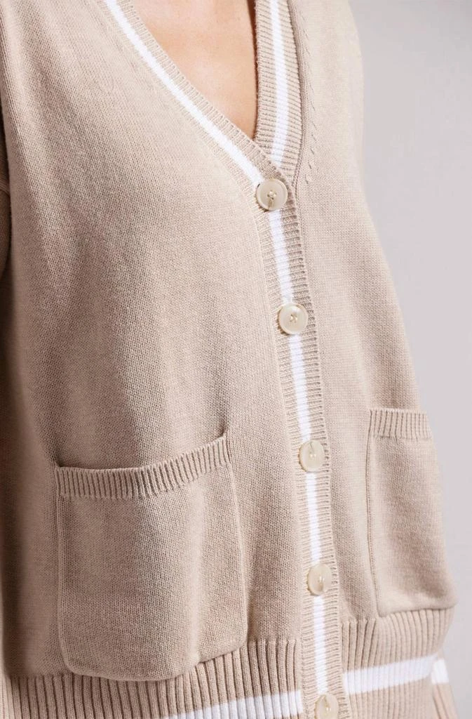 Minnie Rose Minnie Rose - Oversized Cardigan With Tipping 3