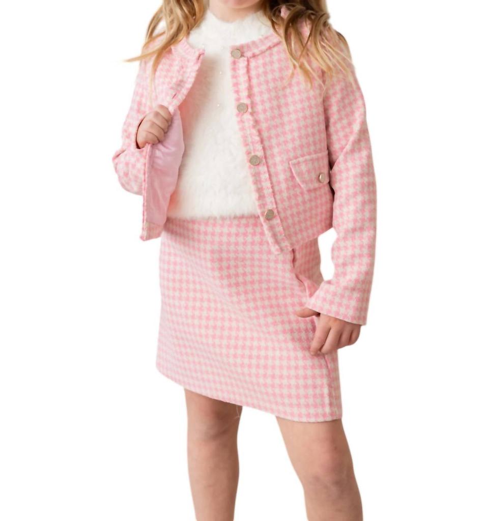 Hannah Banana Hannah Banana - Girl's Houndstooth Jacket