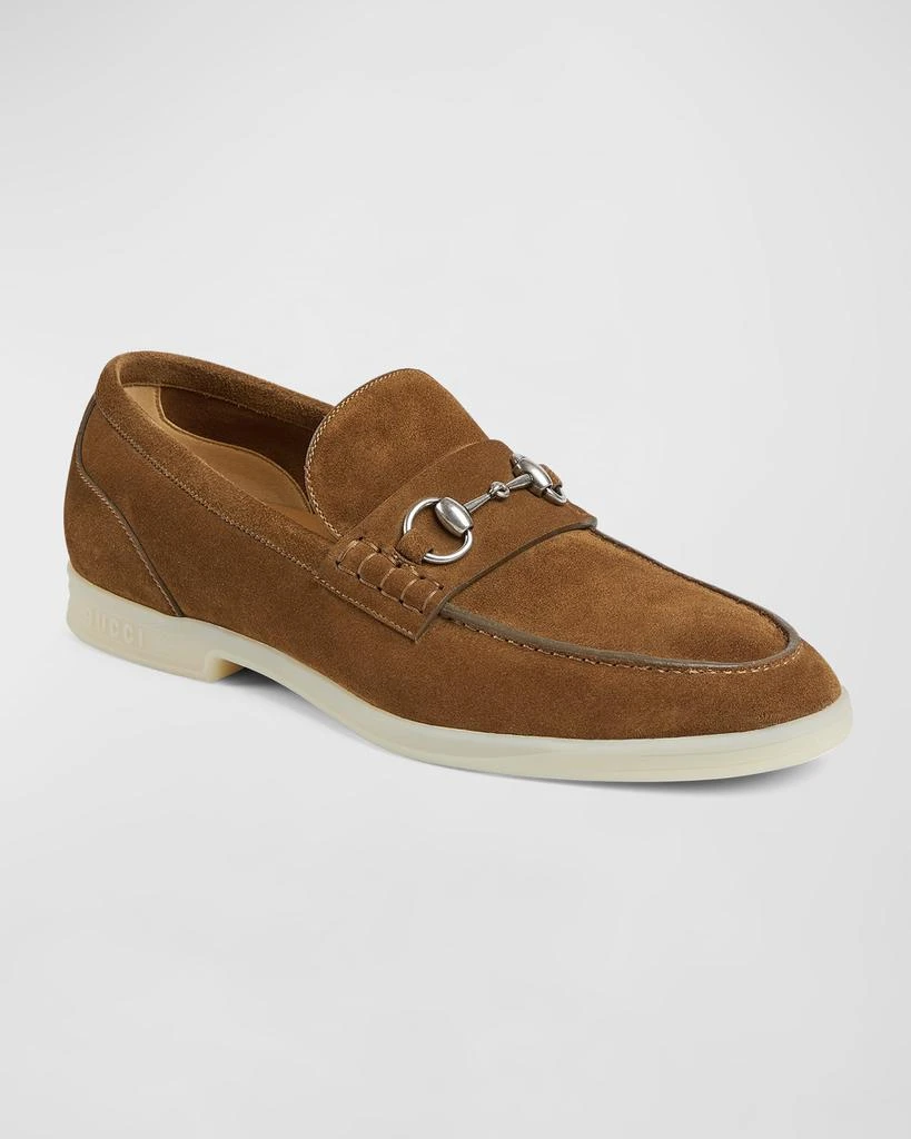 Gucci Men's Konrad Suede Bit Loafers 2