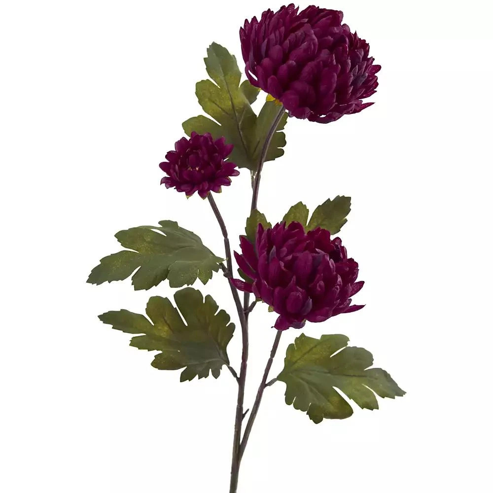 NEARLY NATURAL 29-In. Chrysanthemum Artificial Flower, Set of 12 2