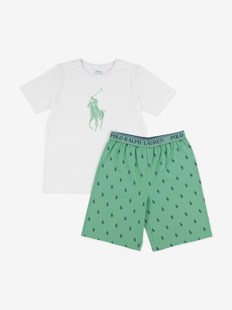 Ralph Lauren Ralph Lauren Boys Logo Short Pyjama Set in Green