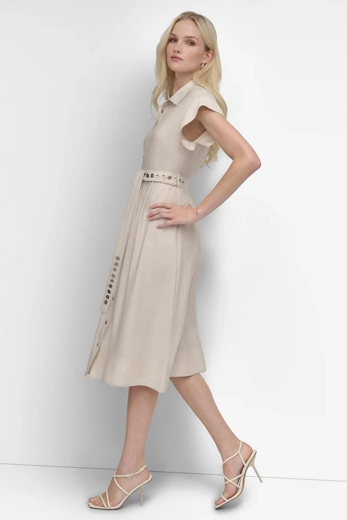 DKNY SHIRT DRESS WITH GROMET BELT 3