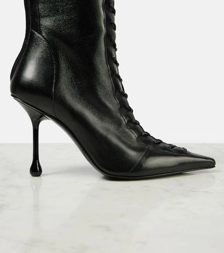 Jimmy Choo Scarlett 95 leather lace-up boots 5