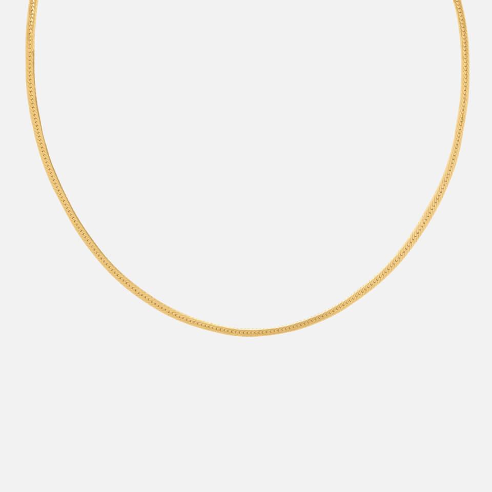 ASTRID & MIYU Astrid & Miyu Snake Chain Gold-Plated Necklace