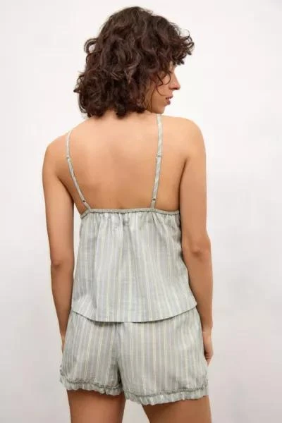 Out From Under Out From Under Green Laundered Stripe Cami 3