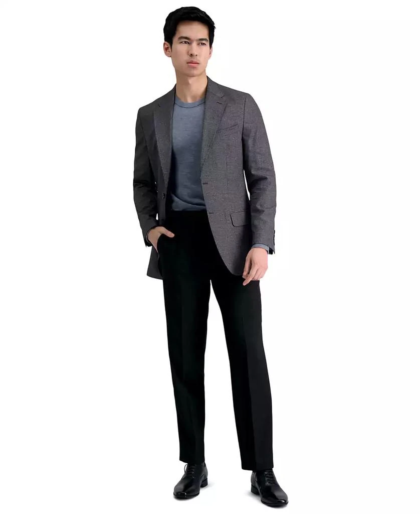 Haggar Men’s Premium Comfort Straight-Fit 4-Way Stretch Wrinkle-Free Flat-Front Dress Pants 1
