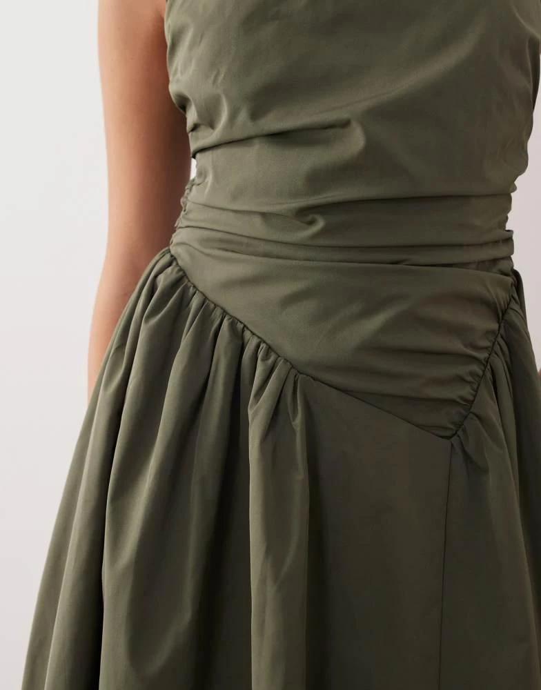 sachin and babi light blue dress ARRANGE ARRANGE wrap drop waist maxi dress in dark khaki - Dresses & Skirts  - Free Shipping