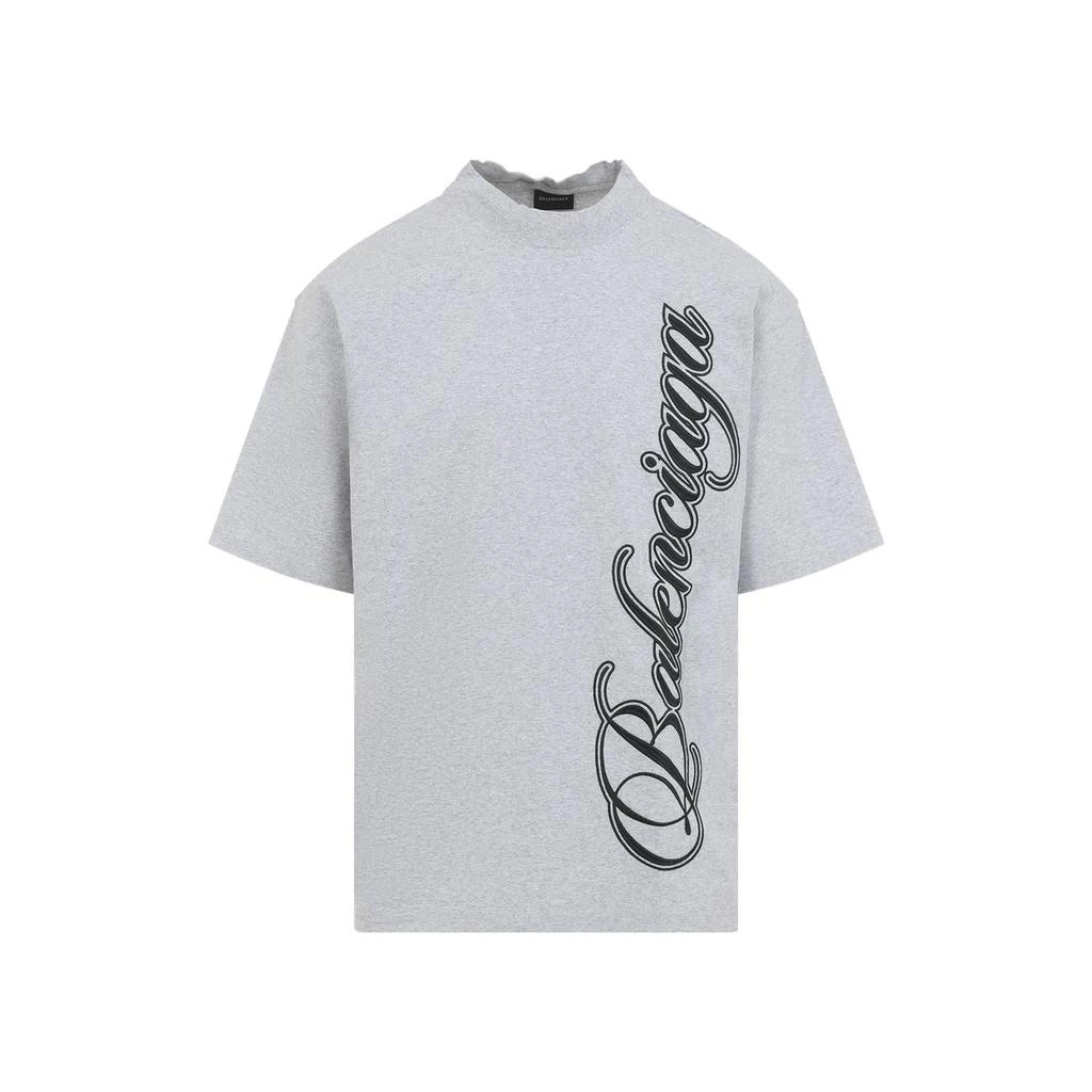 Balenciaga Balenciaga Cursive Medium Fit T-Shirt 1