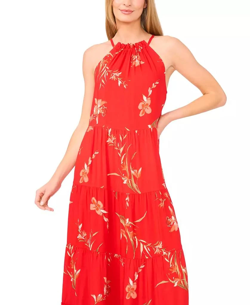 CeCe Women's Printed Halter-Neck Maxi Dress 2
