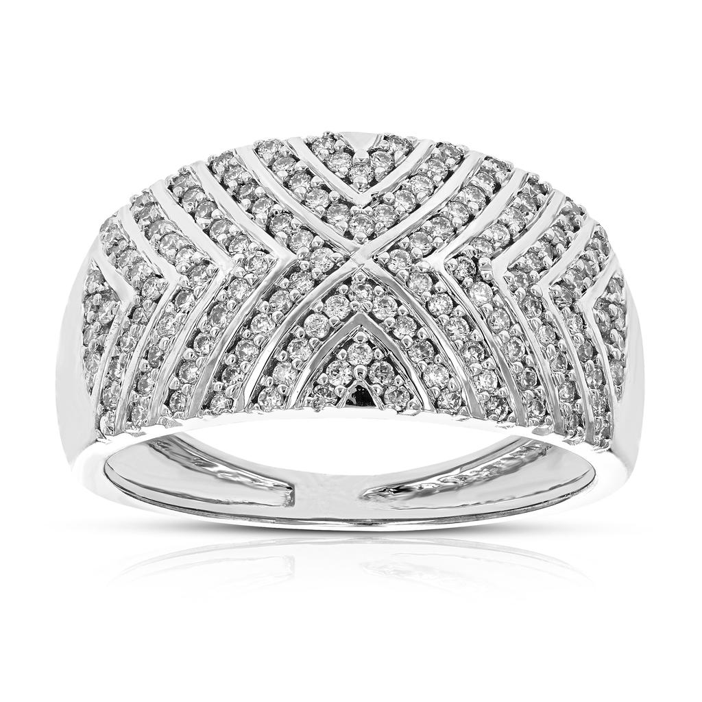 Vir Jewels 1/2 cttw Round Lab Grown Diamond .925 Sterling Silver Engagement Ring