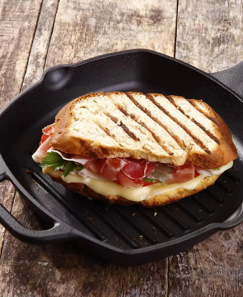 Victoria 10" Cast Iron Deep Grill Pan 12