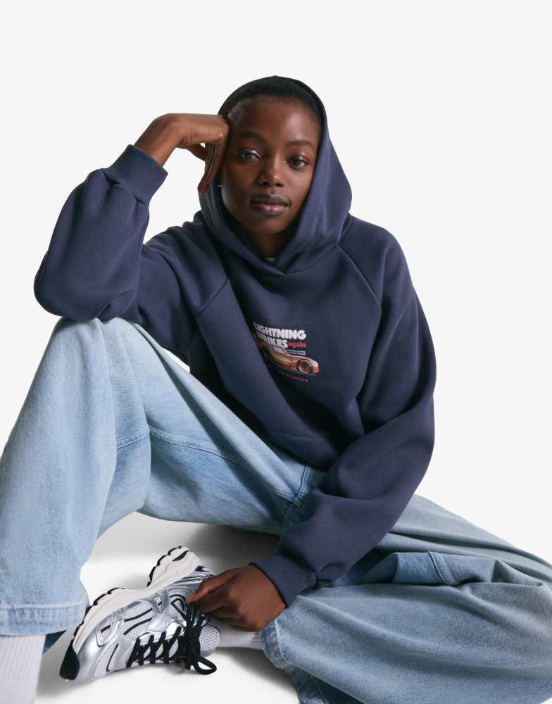 Bershka Bershka Cars hoodie in blue - Hoodies - Compare Prices