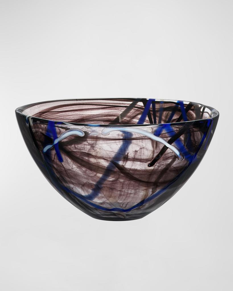 Kosta Boda Contrast Black Bowl, Medium