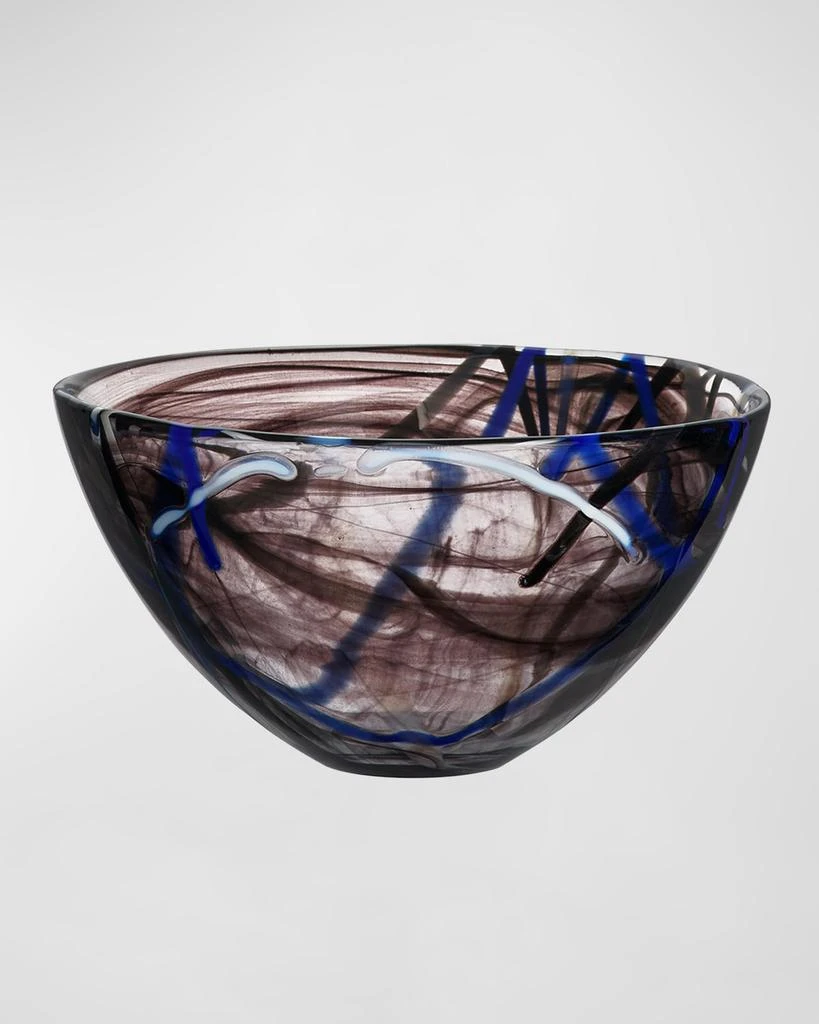 Kosta Boda Contrast Black Bowl, Medium 1