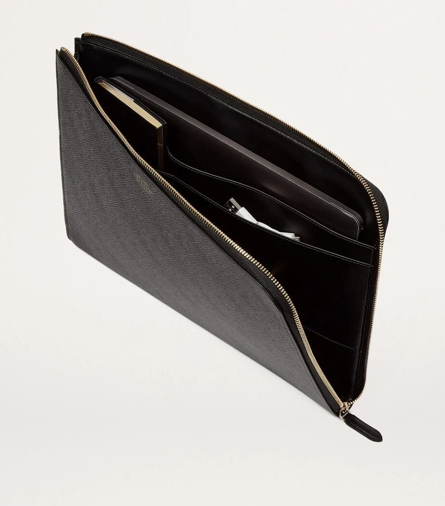 SMYTHSON Small Panama Leather Laptop Case 4