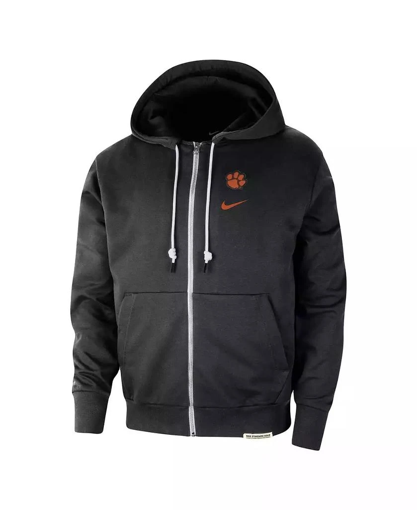NIKE Men's Black Clemson Tigers Standard Issue Player Performance Full-Zip Hoodie 3