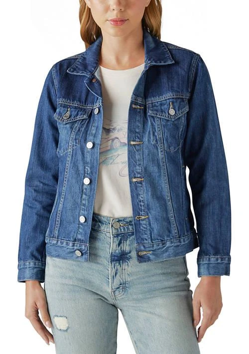 Lucky Brand Brand Presidio Tomboy Trucker Denim Jacket 1
