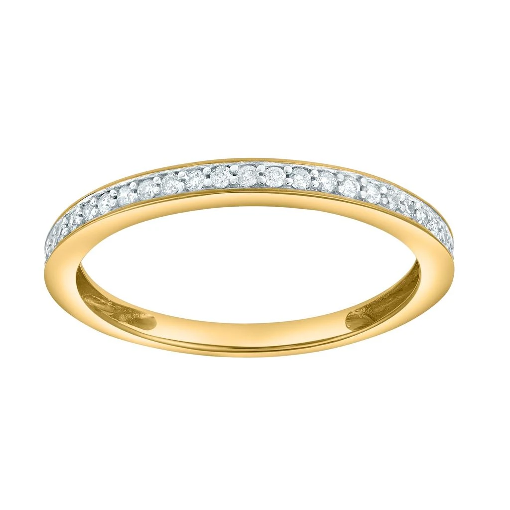 LuvMyJewelry Veyora 14K Diamond Band - 0.10 ct