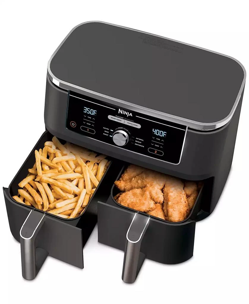Ninja Foodi® DZ401 6-in-1 10-qt. XL 2-Basket Air Fryer with DualZone™ Technology- Air Fry, Broil, Roast, Dehydrate, Reheat and Bake, Family Sized 6