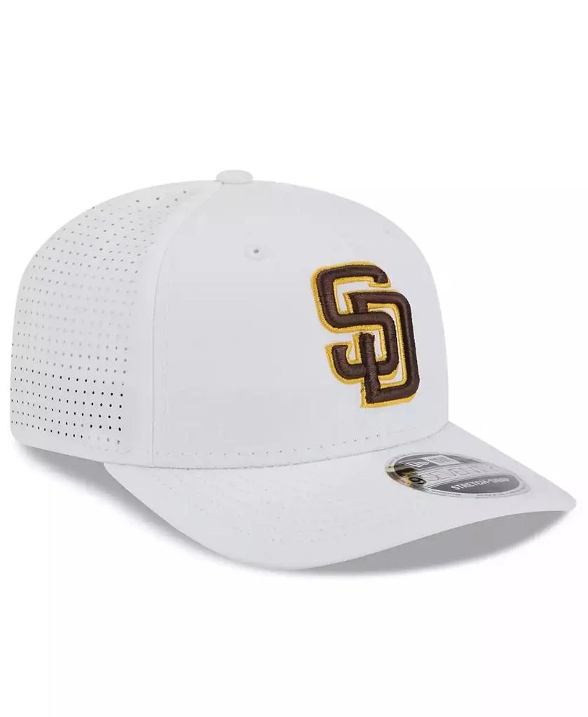 New Era Men's White San Diego Padres 2025 Spring Training 9SEVENTY COOLERA Stretch-snap Hat 4