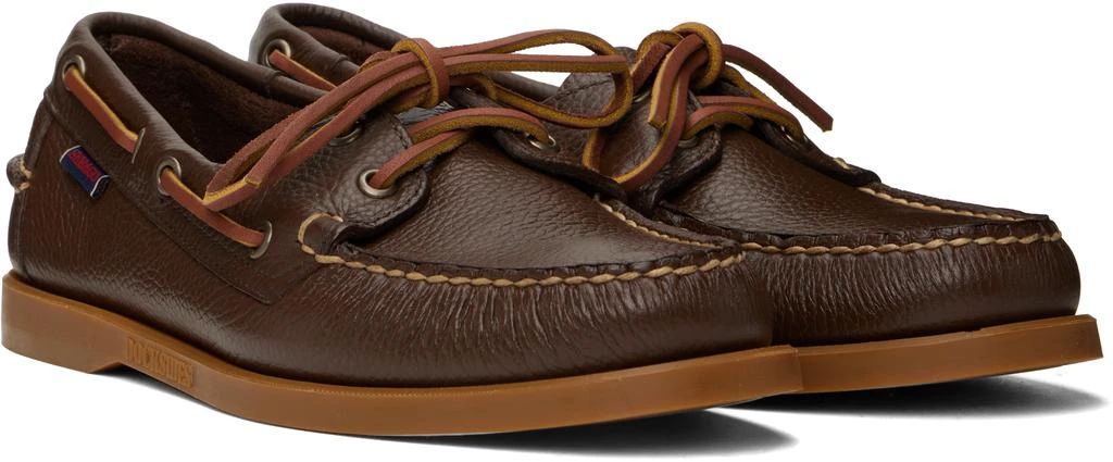 SEBAGO Brown Portland Martellato Boat Shoes 4