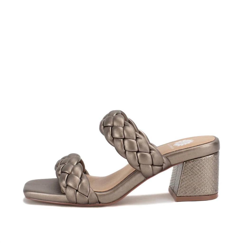 Yellow Box Women's Carlen Heel Sandals In Bronze