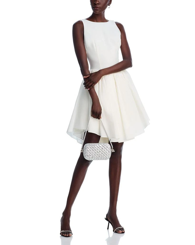 Amsale High Neck Bubble Skirt Dress 2