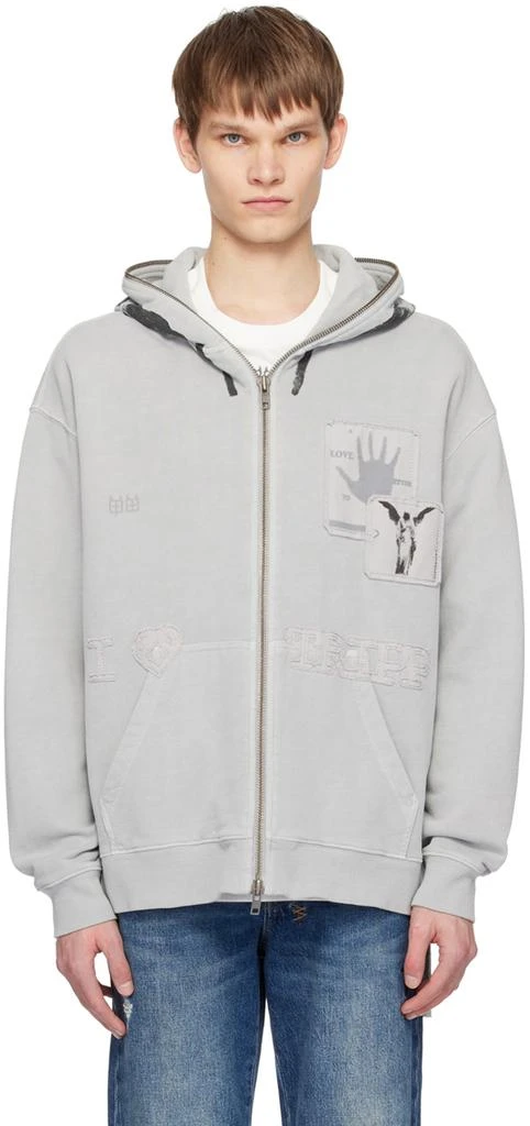Ksubi Gray Trippie Redd Edition Love Hoodie 1