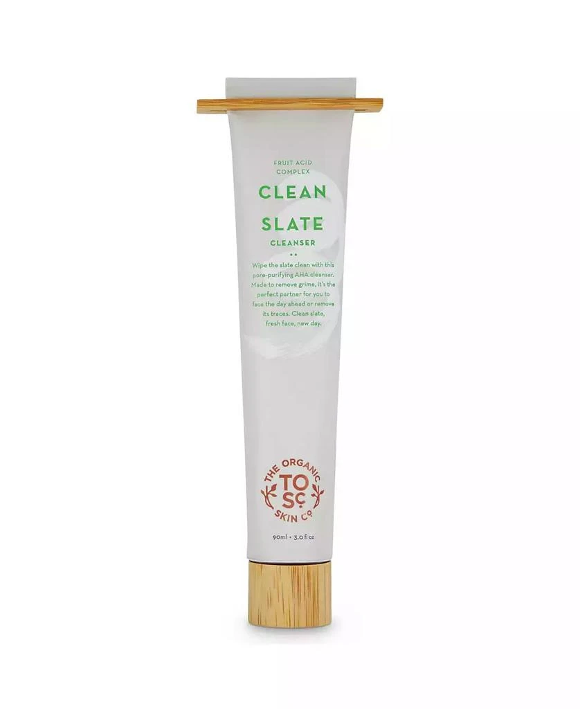 The Organic Skin Co. Facial Wash | Clean Slate by | Face Wash for Women and Men | Face Care | Exfoliating Face Wash with AHA | Gentle Face Cleanser for Acne Treatment | Natural Face Wash and Face Exfoliator | 3 Fl Oz