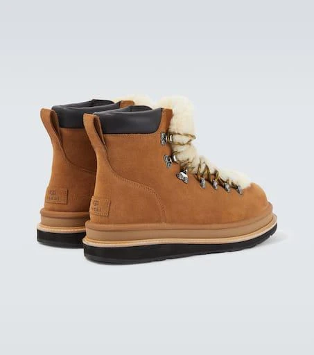 Sacai x UGG suede and shearling hiking boots 6